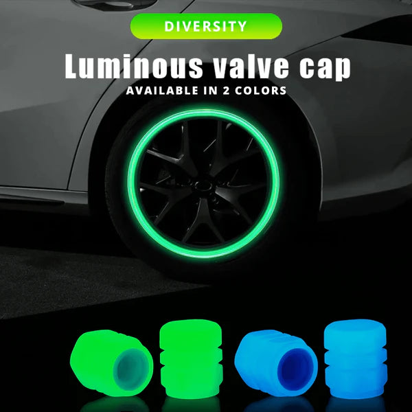 Car luminous tire valve cap